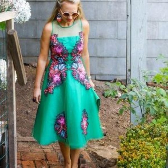 Anthropologie Sachin Babi Coral Tree Dress NWOT - Picture 2 of 14